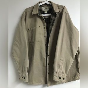 L.L. Bean canvas shirt jacket